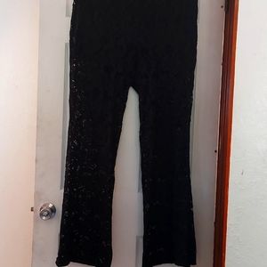 Joe Boxer Lace See Through Bell Bottoms